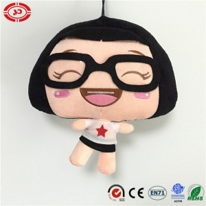 Happy Wear Felt Glass Plush Stuffed Soft Pedent Toy Keychain