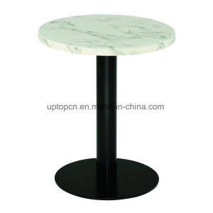 Round Marble Top Table with Metal Base for Restaurant (SP-RT589)