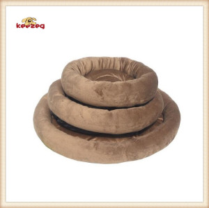 Three-Piece Soft Brown Dog Bed & Pet Bed