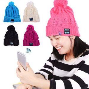 New Warm Wireless Bluetooth Smart Cap Headphone Headset Speaker Mic